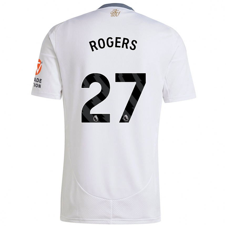 Enfant Football Maillot Morgan Rogers #27 Blanc Tenues Extérieur 2024/25