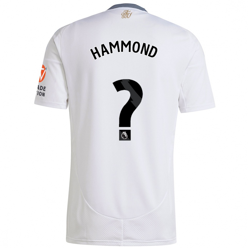 Enfant Football Maillot Alex Hammond #0 Blanc Tenues Extérieur 2024/25