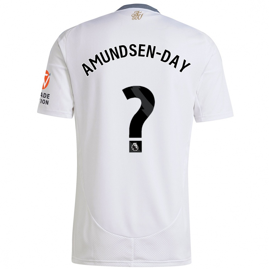 Enfant Football Maillot Ethan Amundsen-Day #0 Blanc Tenues Extérieur 2024/25