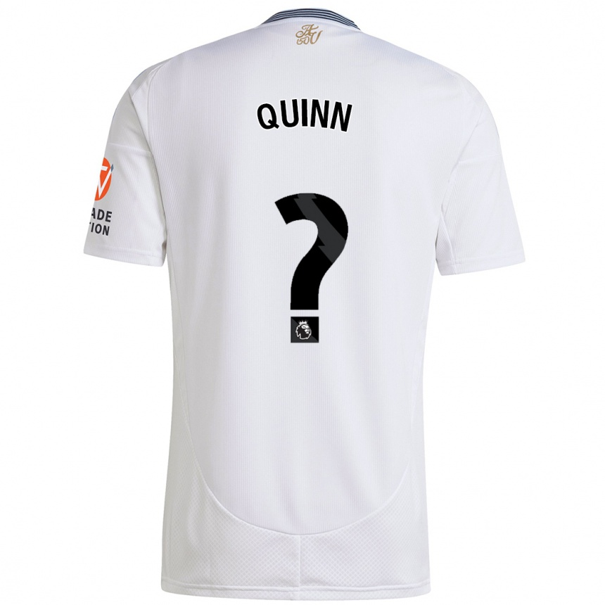 Enfant Football Maillot Keilan Quinn #0 Blanc Tenues Extérieur 2024/25