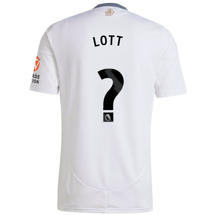 Enfant Football Maillot Max Lott #0 Blanc Tenues Extérieur 2024/25