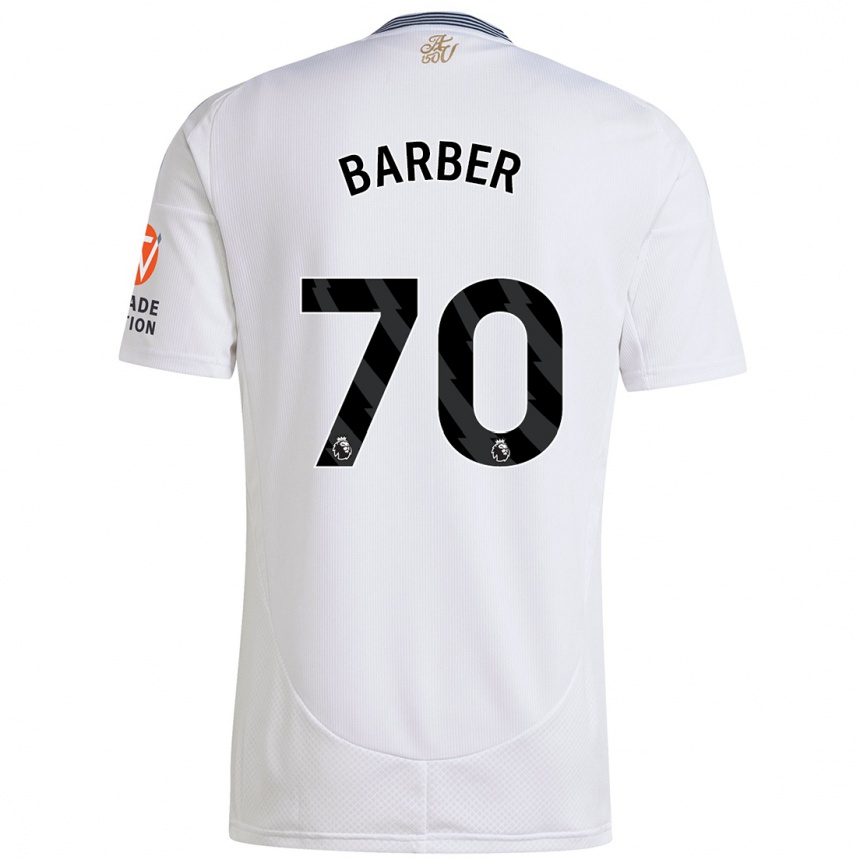 Enfant Football Maillot Jayden Barber #70 Blanc Tenues Extérieur 2024/25