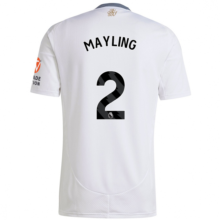 Enfant Football Maillot Sarah Mayling #2 Blanc Tenues Extérieur 2024/25