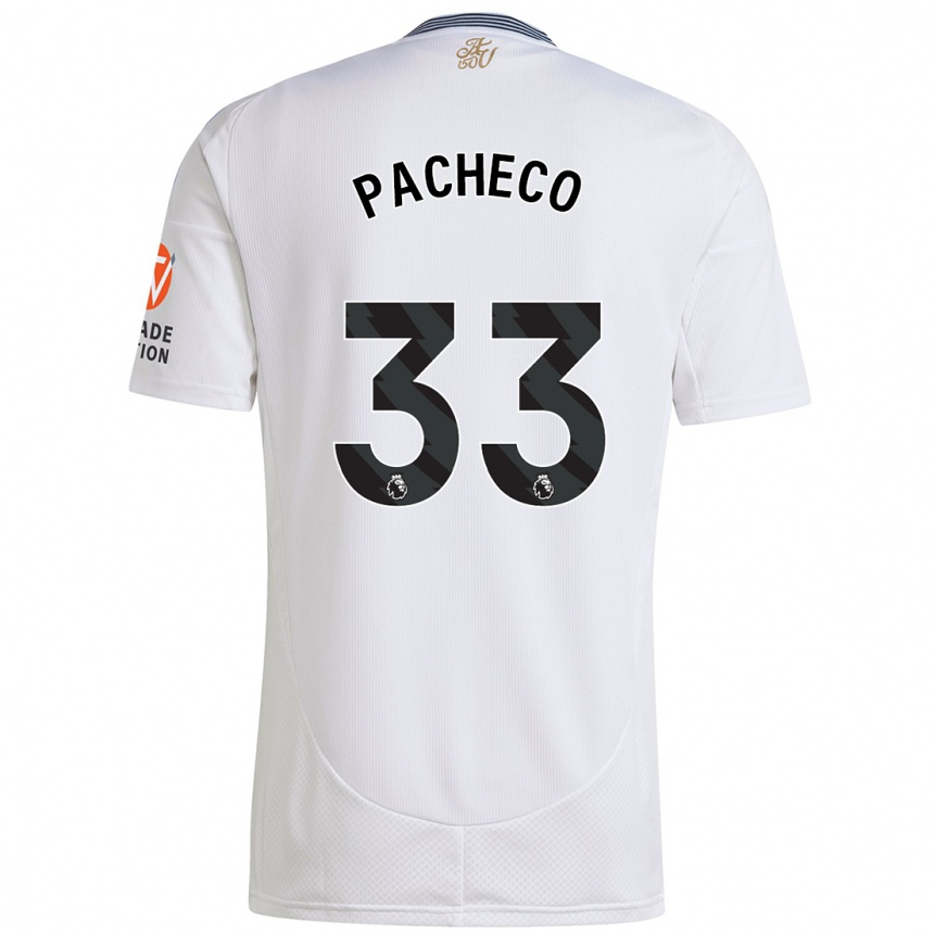 Enfant Football Maillot Maz Pacheco #33 Blanc Tenues Extérieur 2024/25