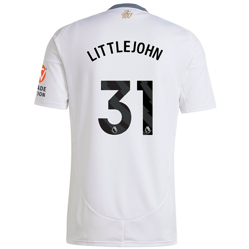 Enfant Football Maillot Ruesha Littlejohn #31 Blanc Tenues Extérieur 2024/25