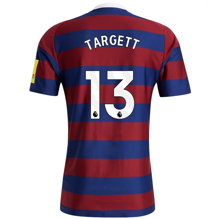 Enfant Football Maillot Matt Targett #13 Bordeaux Bleu Marine Tenues Extérieur 2024/25