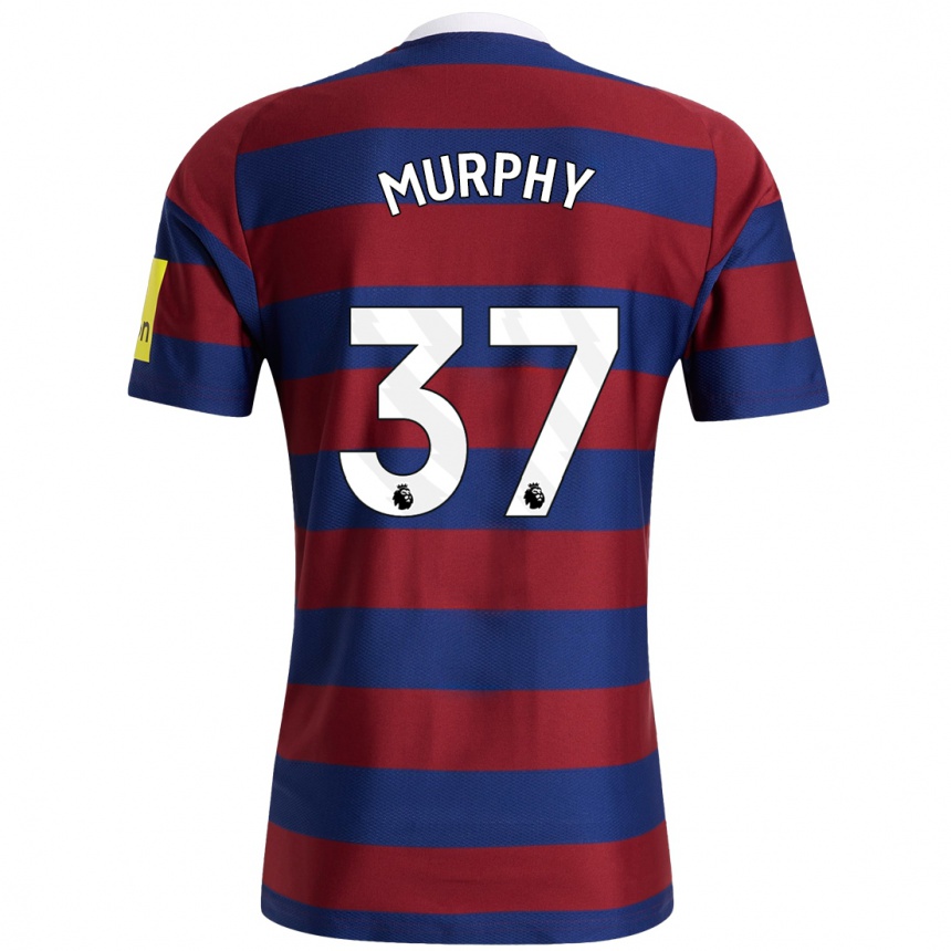 Enfant Football Maillot Alex Murphy #37 Bordeaux Bleu Marine Tenues Extérieur 2024/25