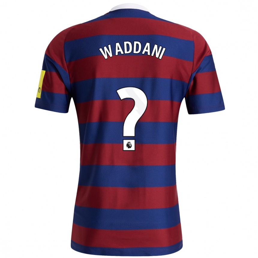 Enfant Football Maillot Mohamed Waddani #0 Bordeaux Bleu Marine Tenues Extérieur 2024/25