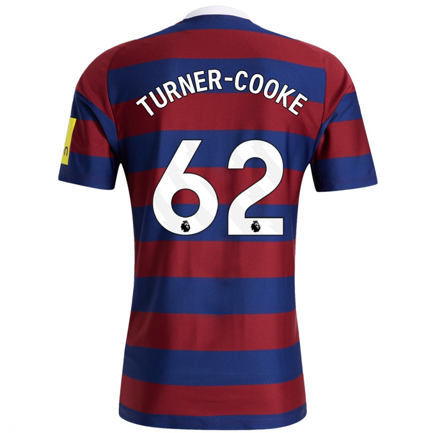 Enfant Football Maillot Jay Turner-Cooke #62 Bordeaux Bleu Marine Tenues Extérieur 2024/25