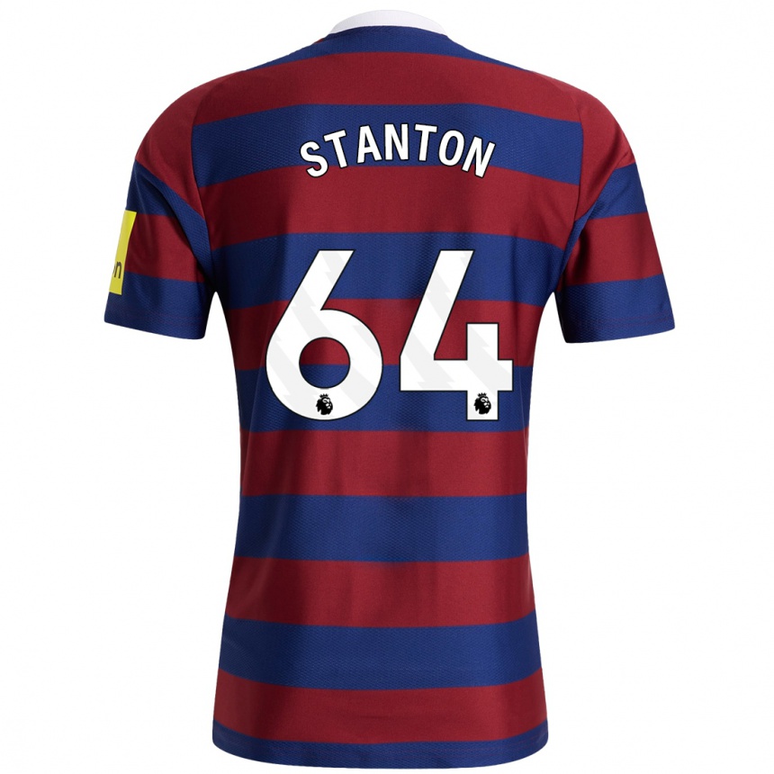 Enfant Football Maillot Ellis Stanton #64 Bordeaux Bleu Marine Tenues Extérieur 2024/25