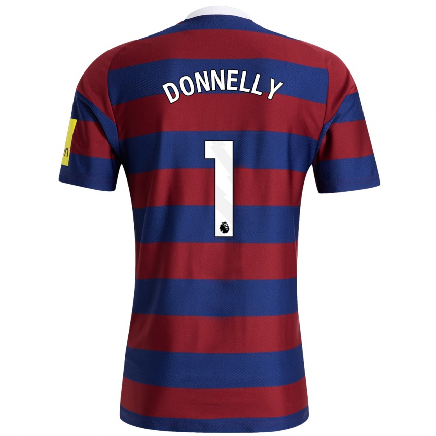 Enfant Football Maillot Grace Donnelly #1 Bordeaux Bleu Marine Tenues Extérieur 2024/25