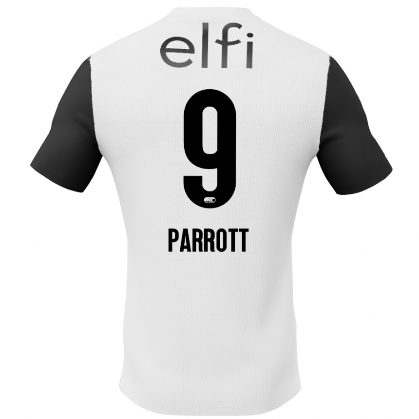 Enfant Football Maillot Troy Parrott #9 Blanc Noir Tenues Extérieur 2024/25