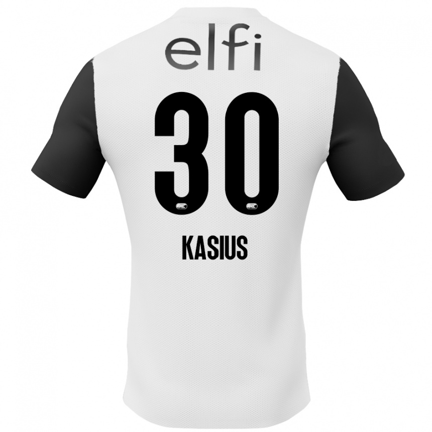 Enfant Football Maillot Denso Kasius #30 Blanc Noir Tenues Extérieur 2024/25