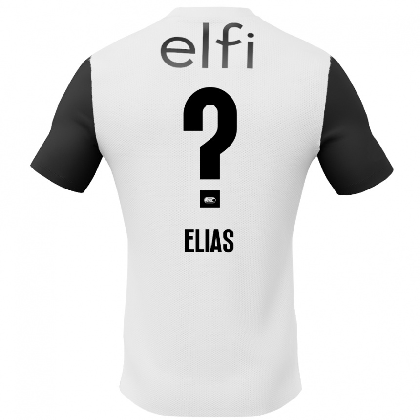 Enfant Football Maillot Janoa Elias #0 Blanc Noir Tenues Extérieur 2024/25