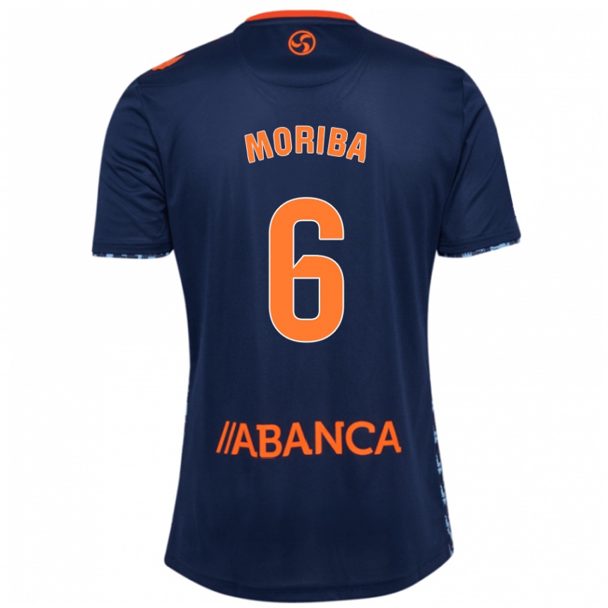 Enfant Football Maillot Ilaix Moriba #6 Bleu Marine Tenues Extérieur 2024/25