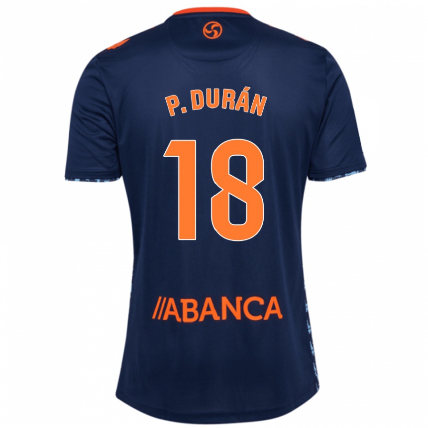 Enfant Football Maillot Pablo Durán #18 Bleu Marine Tenues Extérieur 2024/25