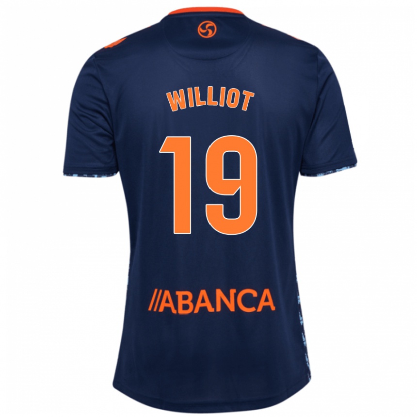 Enfant Football Maillot Williot Swedberg #19 Bleu Marine Tenues Extérieur 2024/25