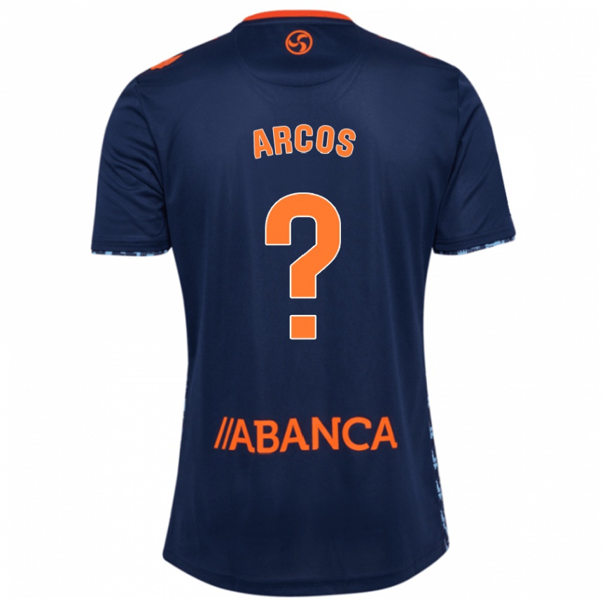 Enfant Football Maillot Ángel Arcos #0 Bleu Marine Tenues Extérieur 2024/25