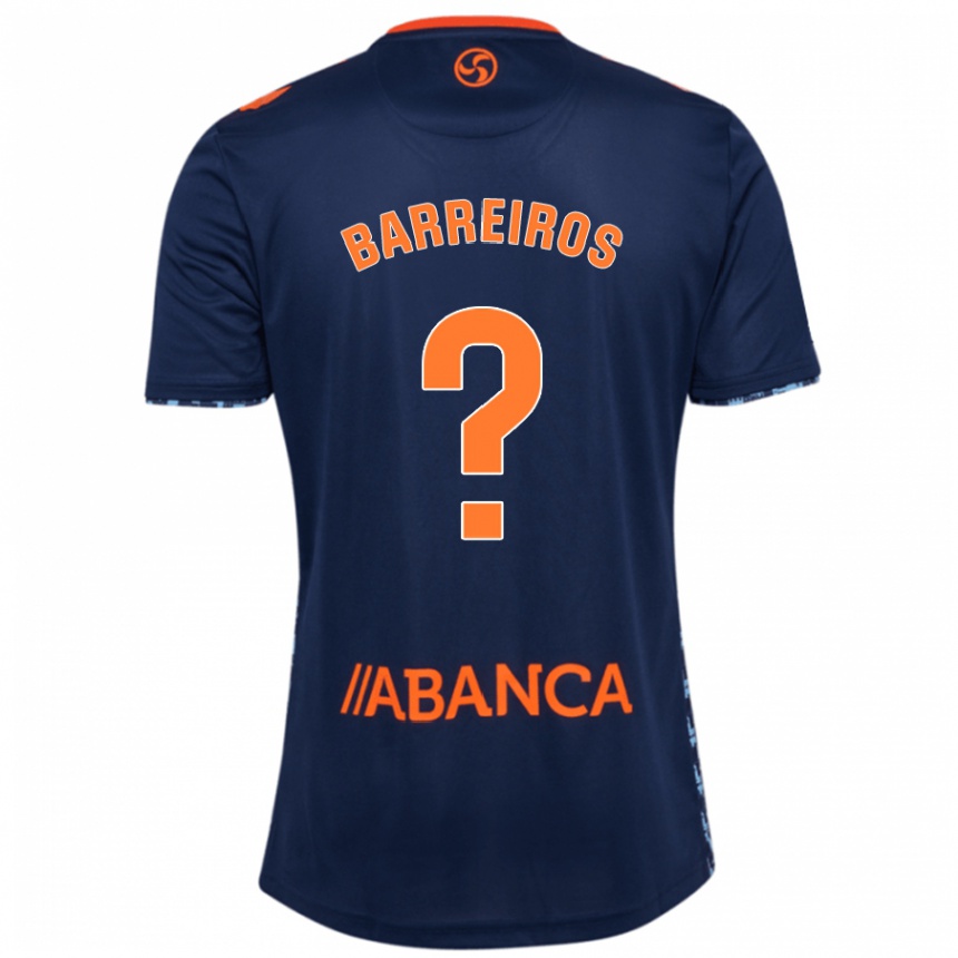 Enfant Football Maillot Iago Barreiros #0 Bleu Marine Tenues Extérieur 2024/25