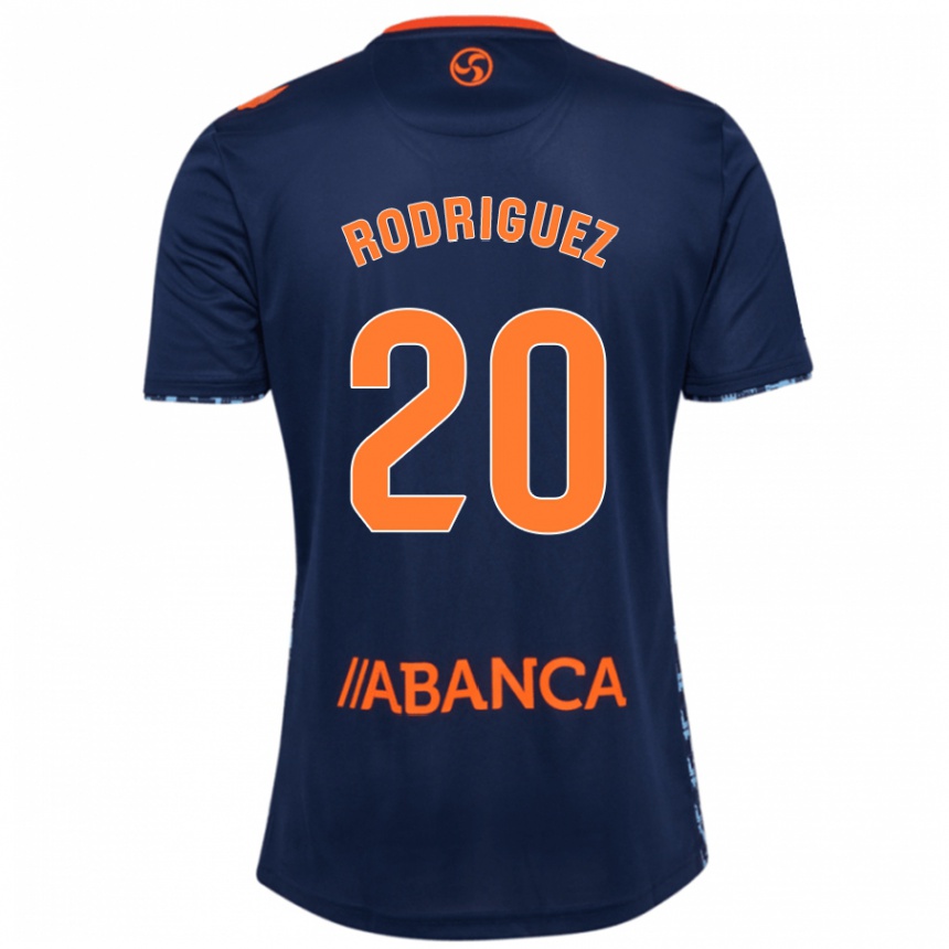 Enfant Football Maillot Javi Rodríguez #20 Bleu Marine Tenues Extérieur 2024/25