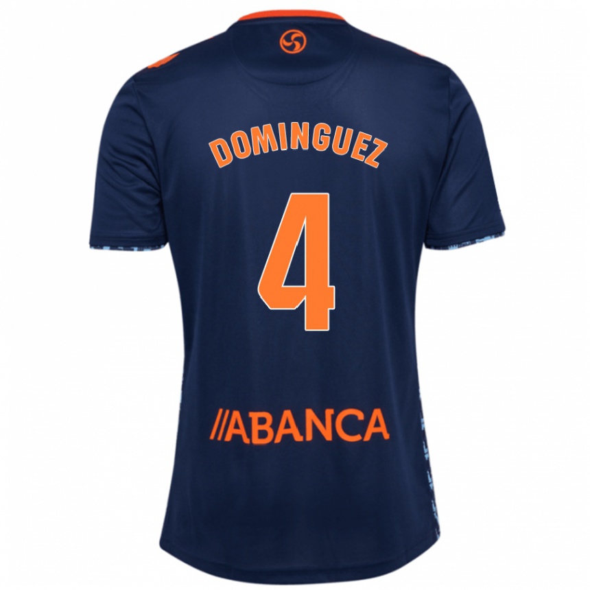 Enfant Football Maillot Javi Domínguez #4 Bleu Marine Tenues Extérieur 2024/25