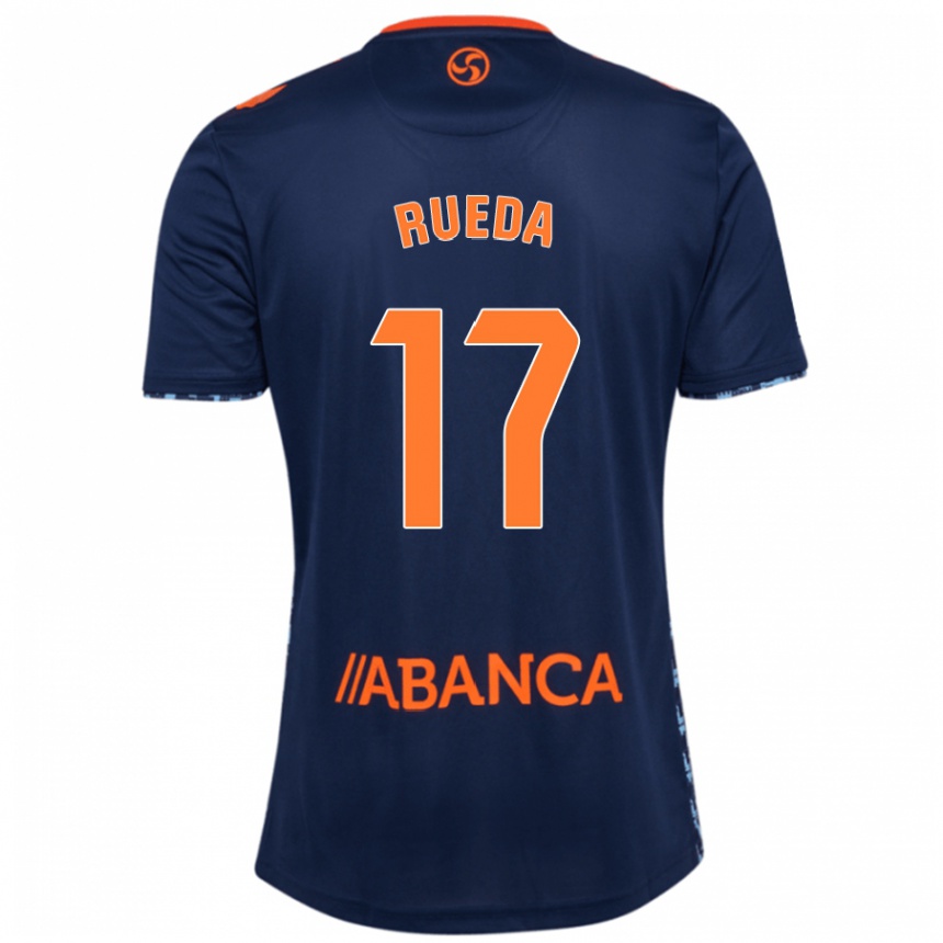 Enfant Football Maillot Javi Rueda #17 Bleu Marine Tenues Extérieur 2024/25