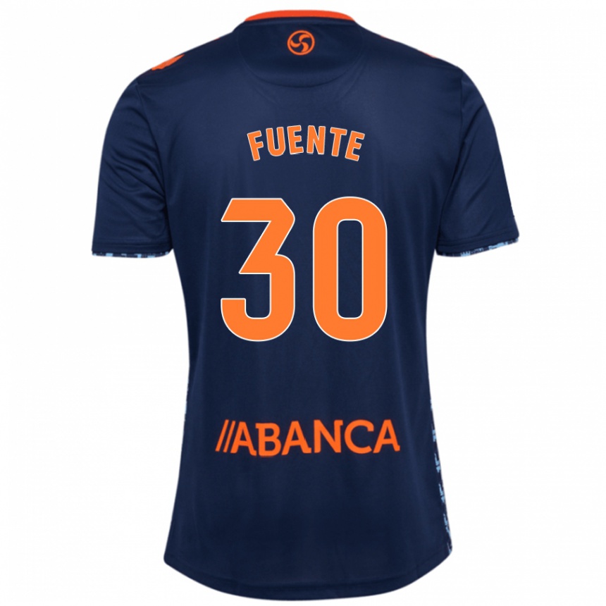 Enfant Football Maillot Mario Fuente #30 Bleu Marine Tenues Extérieur 2024/25