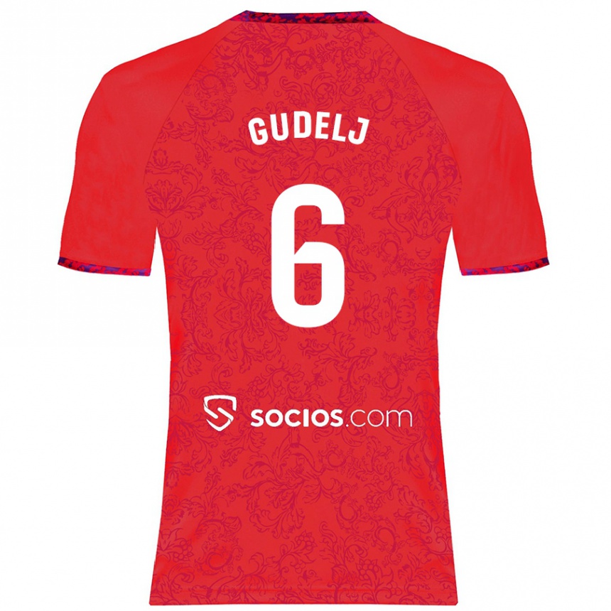 Enfant Football Maillot Nemanja Gudelj #6 Rouge Tenues Extérieur 2024/25