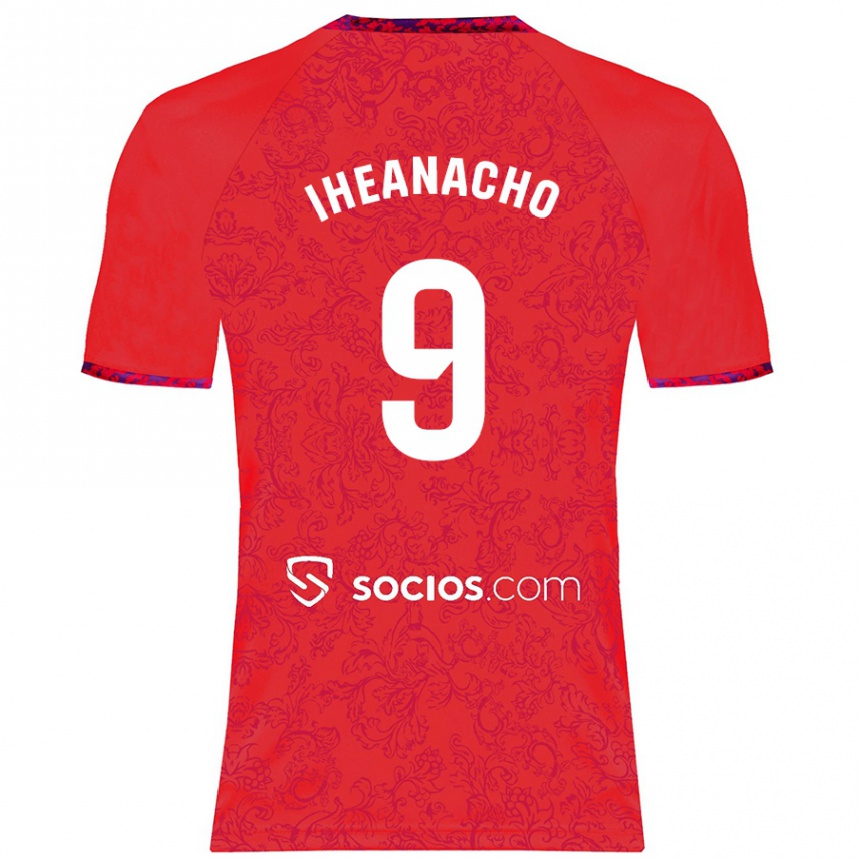 Enfant Football Maillot Kelechi Iheanacho #9 Rouge Tenues Extérieur 2024/25