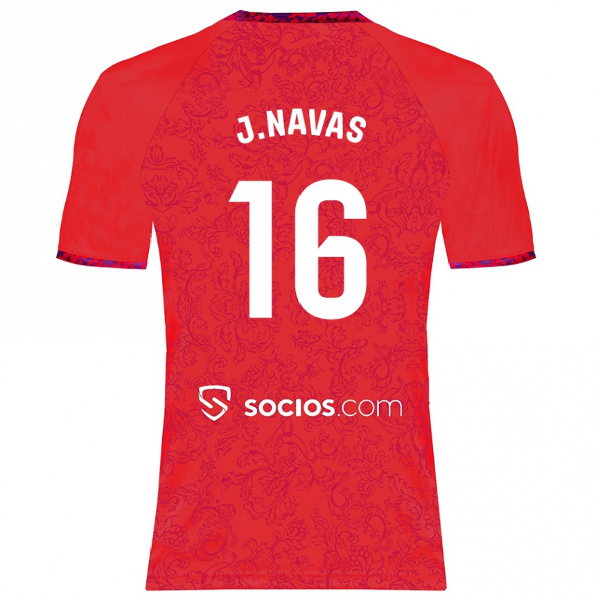 Enfant Football Maillot Jesús Navas #16 Rouge Tenues Extérieur 2024/25