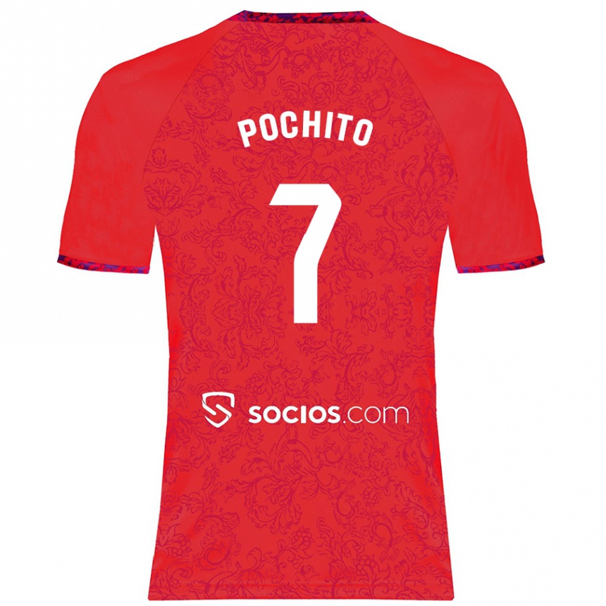 Enfant Football Maillot Pochito #7 Rouge Tenues Extérieur 2024/25