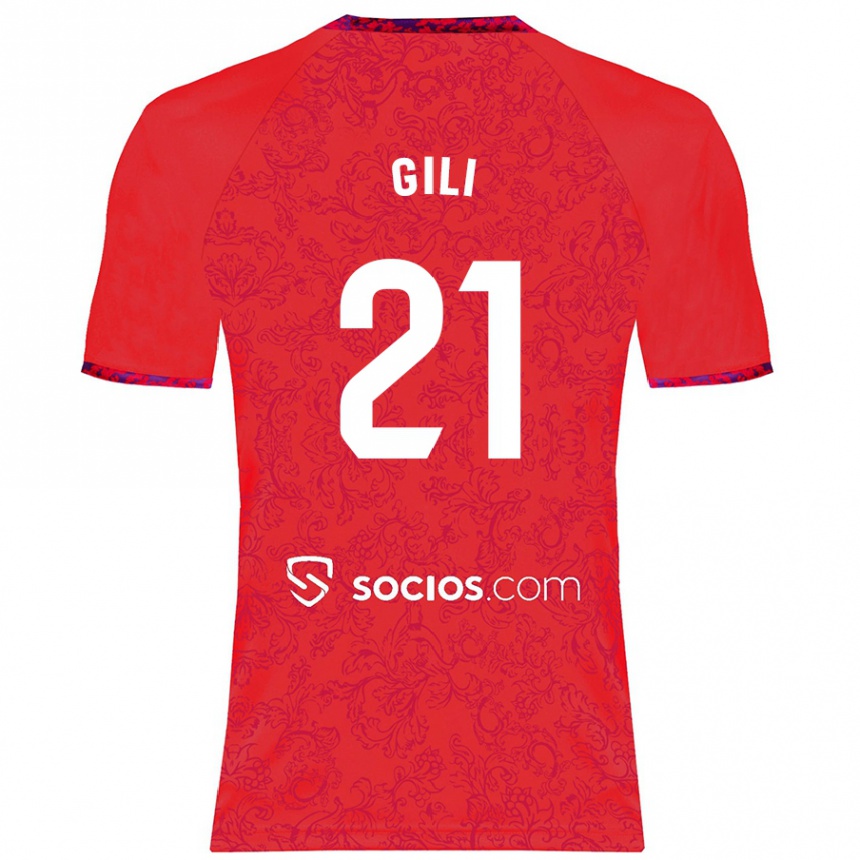 Enfant Football Maillot Gemma Gili #21 Rouge Tenues Extérieur 2024/25