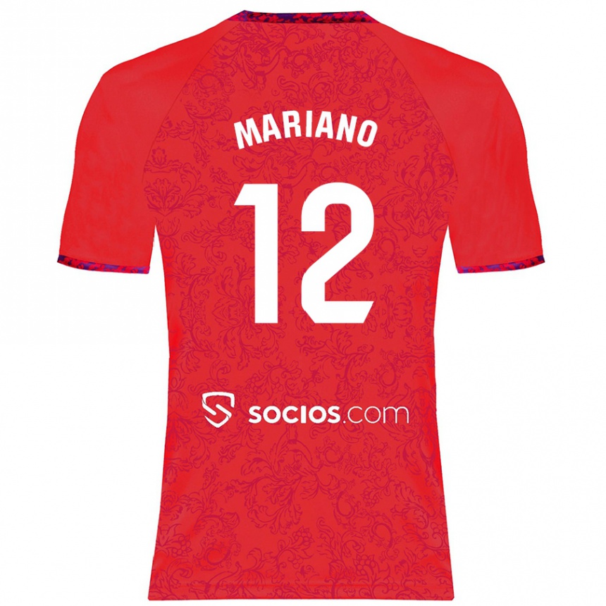 Enfant Football Maillot Mariano Diaz #12 Rouge Tenues Extérieur 2024/25