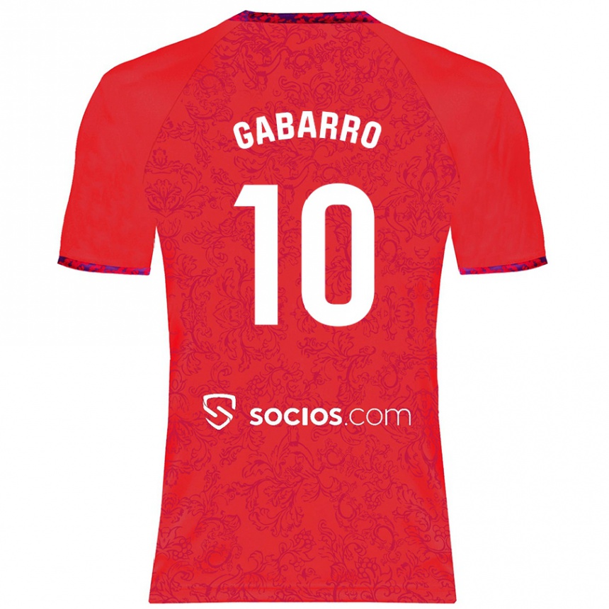 Enfant Football Maillot María Inmaculada Gabarro Romero #10 Rouge Tenues Extérieur 2024/25