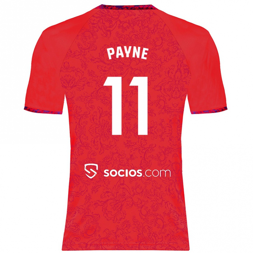 Enfant Football Maillot Antionette Oyedupe Toni Payne #11 Rouge Tenues Extérieur 2024/25