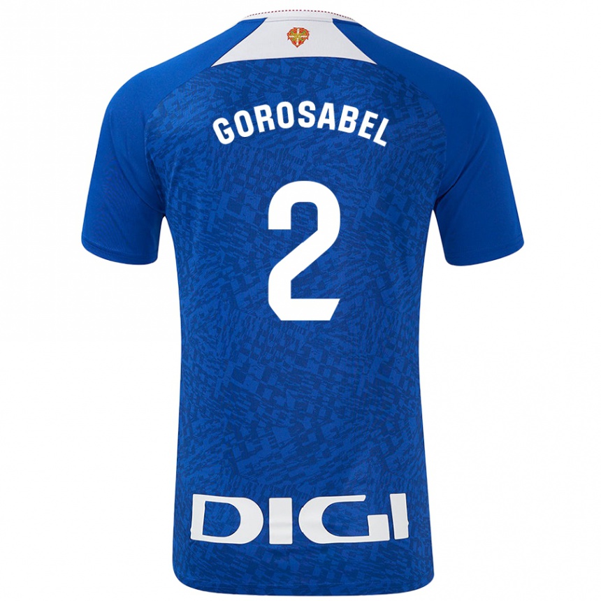 Enfant Football Maillot Andoni Gorosabel #2 Bleu Roi Tenues Extérieur 2024/25