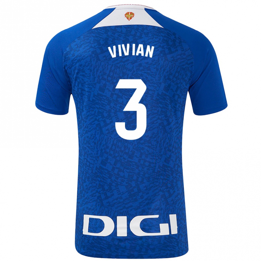 Enfant Football Maillot Dani Vivian #3 Bleu Roi Tenues Extérieur 2024/25