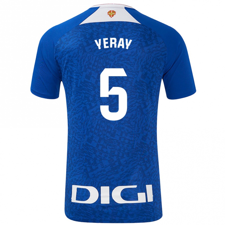 Enfant Football Maillot Yeray Álvarez #5 Bleu Roi Tenues Extérieur 2024/25