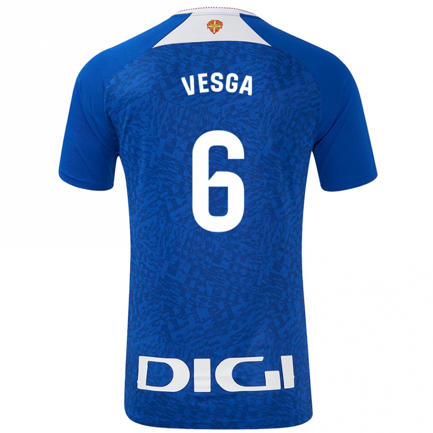 Enfant Football Maillot Mikel Vesga #6 Bleu Roi Tenues Extérieur 2024/25