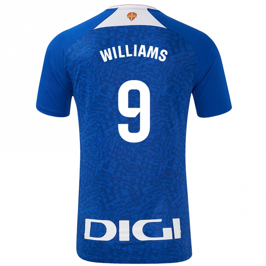 Enfant Football Maillot Iñaki Williams #9 Bleu Roi Tenues Extérieur 2024/25