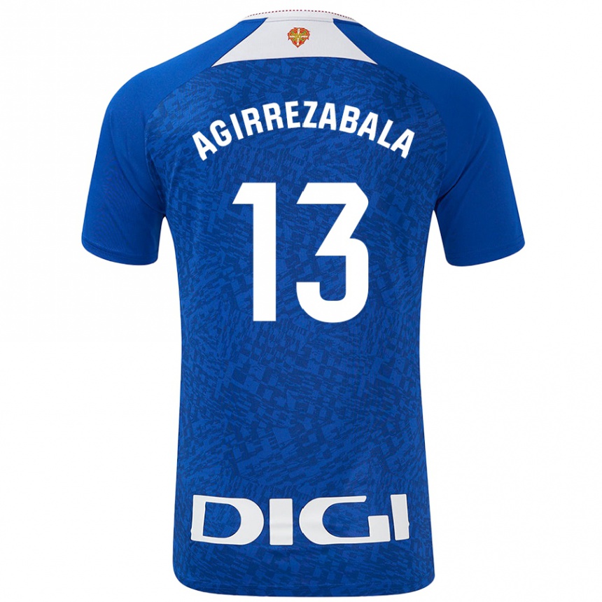 Enfant Football Maillot Julen Agirrezabala #13 Bleu Roi Tenues Extérieur 2024/25