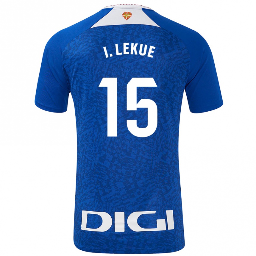 Enfant Football Maillot Iñigo Lekue #15 Bleu Roi Tenues Extérieur 2024/25