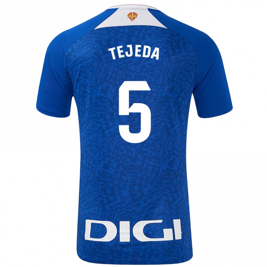 Enfant Football Maillot Diego Tejeda #5 Bleu Roi Tenues Extérieur 2024/25