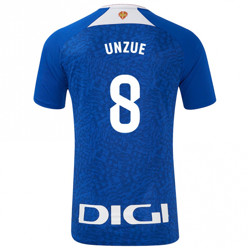 Enfant Football Maillot Marta Unzué #8 Bleu Roi Tenues Extérieur 2024/25