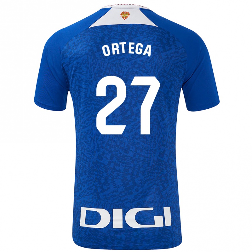 Enfant Football Maillot Sara Ortega #27 Bleu Roi Tenues Extérieur 2024/25