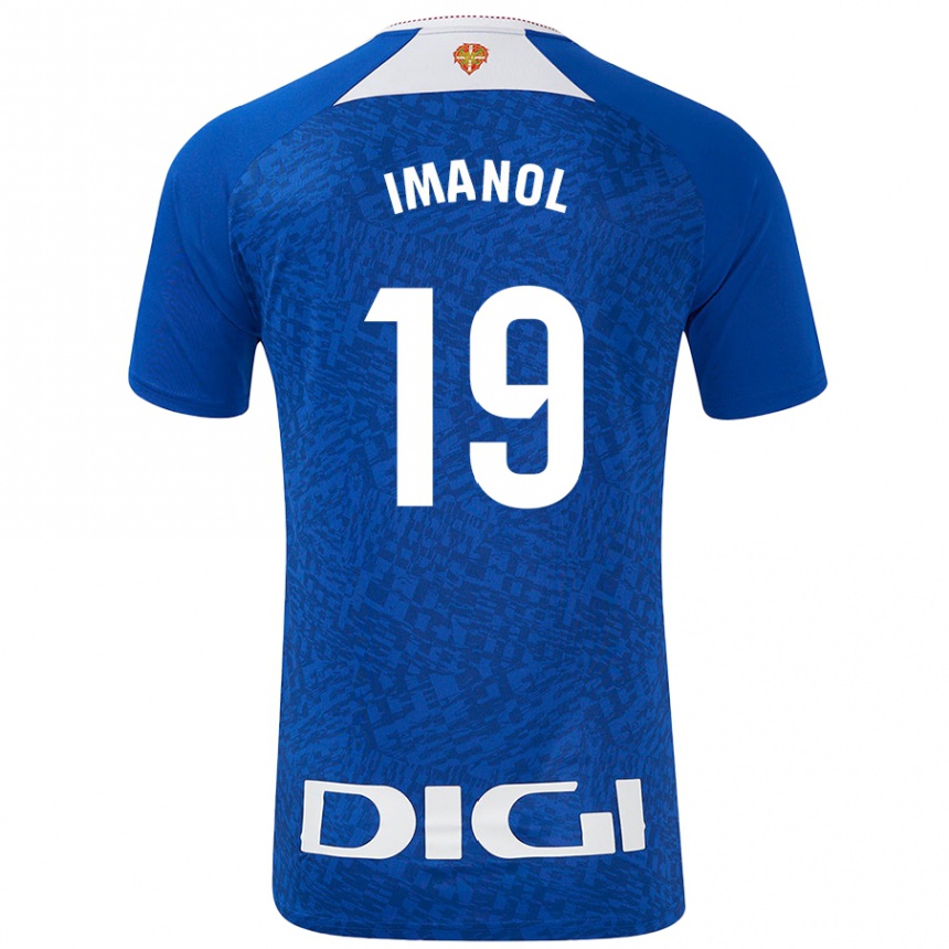 Enfant Football Maillot Imanol García De Albéniz #19 Bleu Roi Tenues Extérieur 2024/25