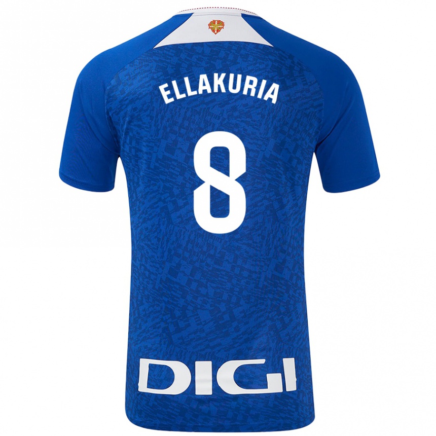 Enfant Football Maillot Eneko Ellakuria #8 Bleu Roi Tenues Extérieur 2024/25