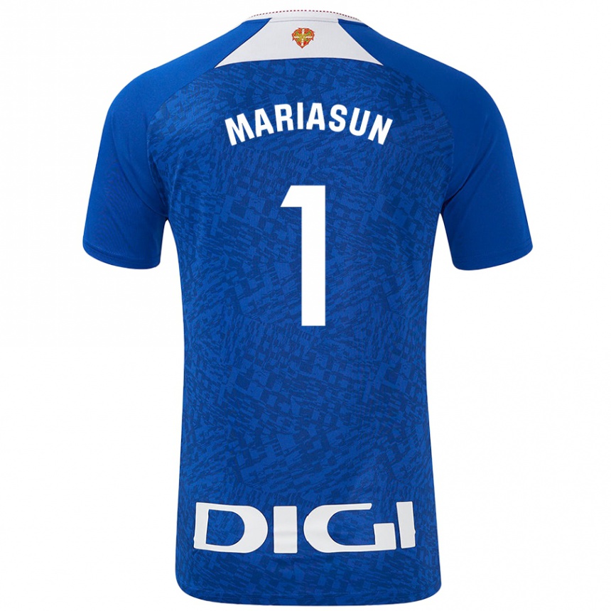 Enfant Football Maillot María Asunción Quiñones Goikoetxea #1 Bleu Roi Tenues Extérieur 2024/25