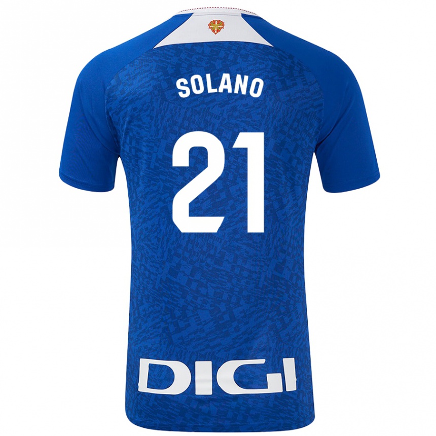 Enfant Football Maillot Bibiane Schulze-Solano #21 Bleu Roi Tenues Extérieur 2024/25