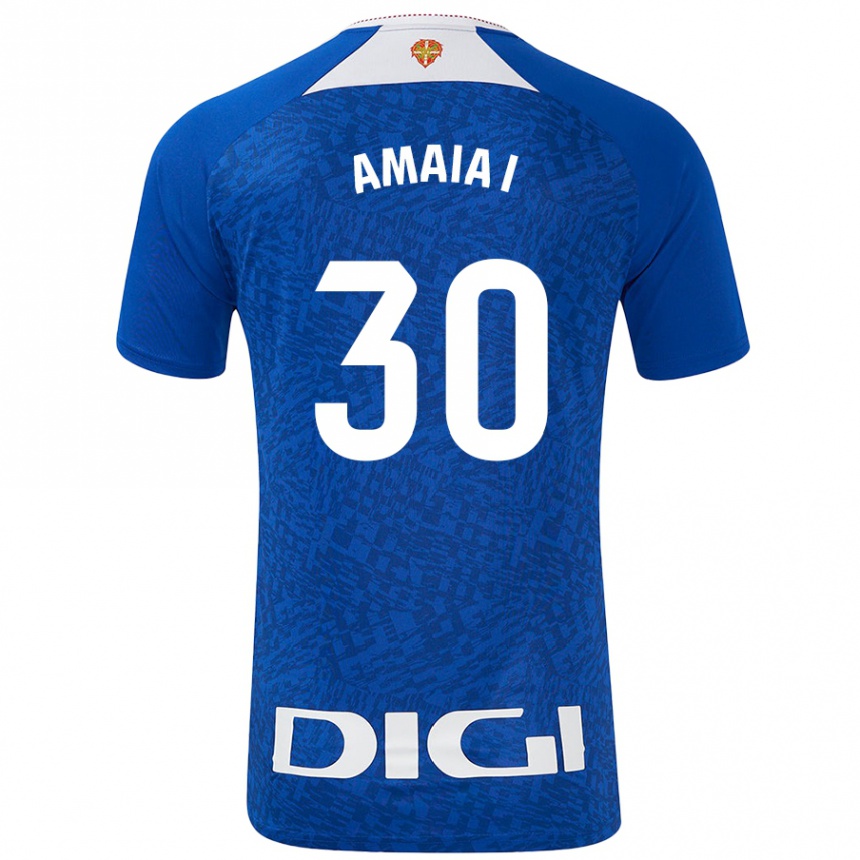 Enfant Football Maillot Amaia Iribarren Arteta #30 Bleu Roi Tenues Extérieur 2024/25